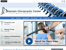 Tablet Screenshot of damatochiropractic.com